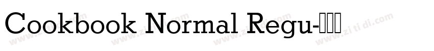 Cookbook Normal Regu字体转换